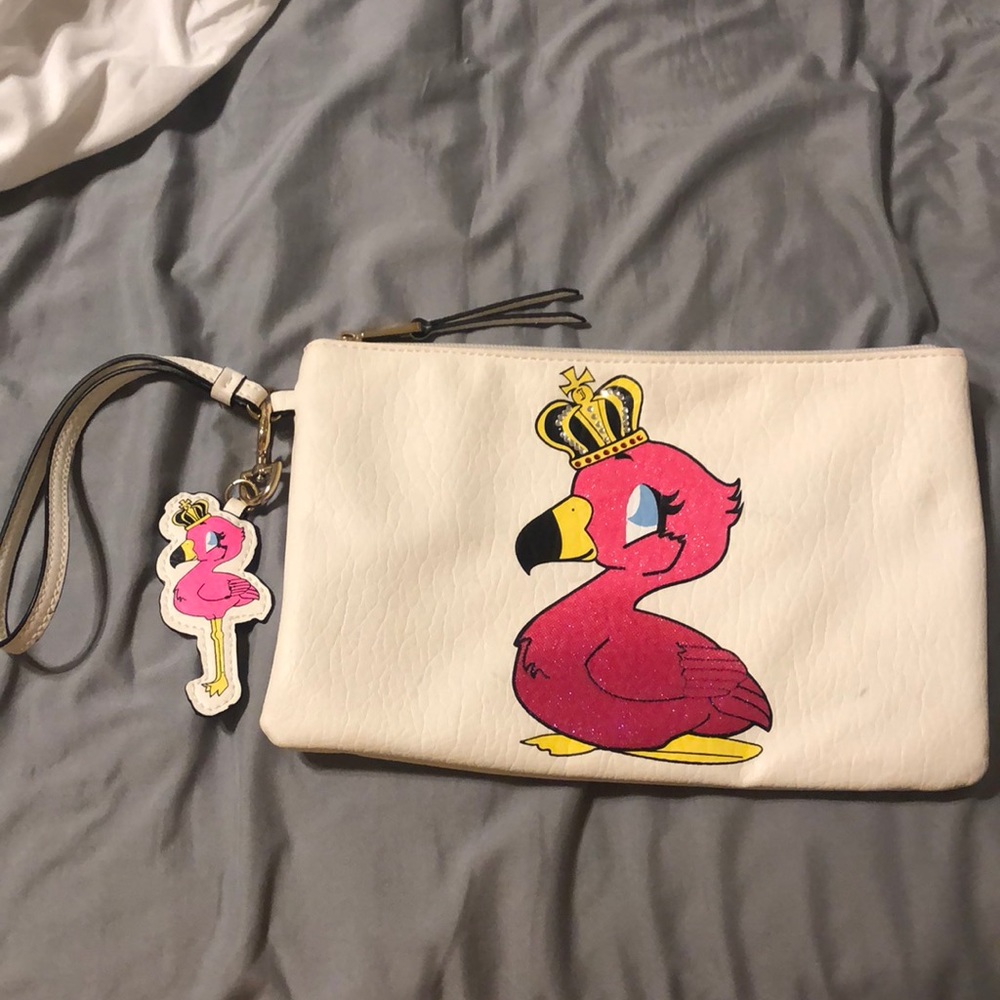 Juicy Clutch with flamingo